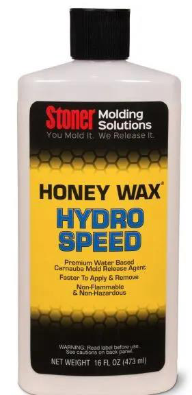 Stoner HoneyWax®Hydro Speed是一種高固含量的水性乳液，不含任何溶劑，旨在代替?zhèn)鹘y(tǒng)的高級涂蠟作為復(fù)合材料行業(yè)中的脫模劑。